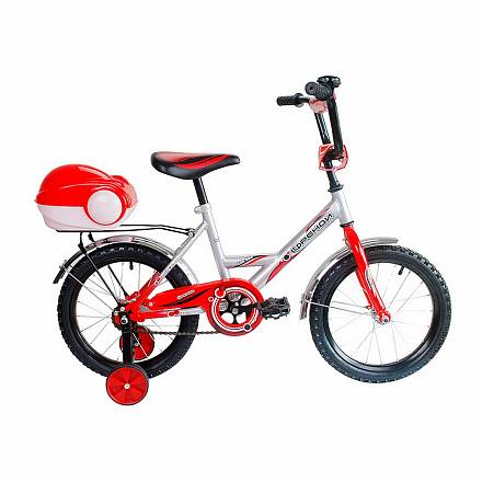 Двухколесный велосипед Мультяшка Френди, диаметр колес 16 дюймов, красный 