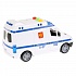 Машина – микроавтобус Полиция, длина 15,5 см., пластик, инерционная, свет и звук  - миниатюра №1