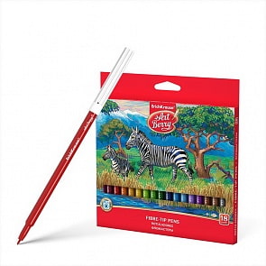 Фломастеры ArtBerry Easy Washable, 18 цветов (Erich Krause, 38565)