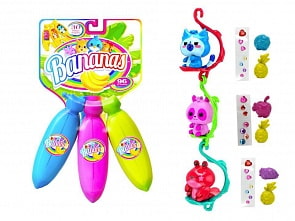 Игрушка связка из 3-х бананов Bananas, цвета синий, фиолетовый, зелёный (Cepia, BB30000A)