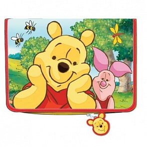 Пенал на молнии «Винни», с откидной секцией (Играем вместе,   15PC-01-DWINsim) 