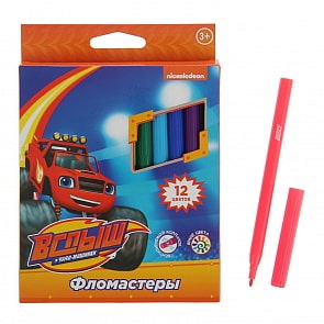 Фломастеры - Вспыш, 12 цветов (Росмэн, 32322ros)