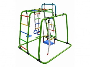 Детский спортивный комплекс Игрунок Т Плюс, цвет - салатовый/радуга (Формула здоровья, СГ000002076)