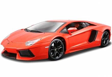 Металлическая машинка Welly Lamborghini Aventador, масштаб 1:18 