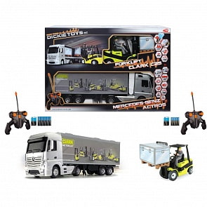 Набор - Грузовик Мерседес с подъемником на Р/У, 3-х канальный (Dickie, 19877)