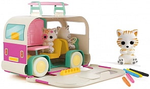 Игровой набор Домик на колесах Фуззики розового цвета (Fuzzikins, FF005A)
