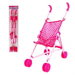 Коляска-трость - Белый горошек (Наша Игрушка, M7251)