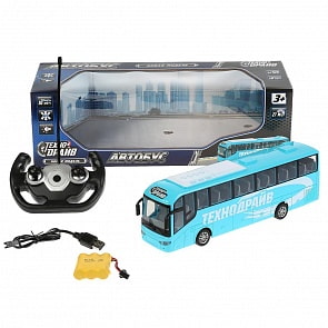 Автобус р/у на аккумуляторе со светом, USB з/у (Технодрайв, B1555448-R)