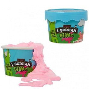 Слайм - жвачка для рук - I-Scream Slime - Мороженое, цвет розовый (Junfa Toys, ST94)