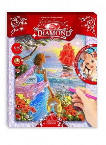 Мозаика Elite Series Diamond Ассоль + Девочка с собачкой (Лапландия, 71632б)