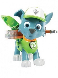 Игрушечный Щенок Рокки, Paw Patrol, Spin Master (Spin Master, 16600-Rocky)