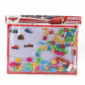 Магнитная доска «Дисней Тачки» для рисования, 2-сторонняя (Играем вместе, HS7003-Crsim)