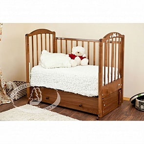 Кровать детская Красная Звезда С 580 Регина накладка №23 Бабочки, красно-коричневый (Красная Звезда, КЗ-C 580_красно-коричневый)