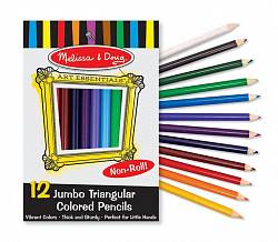 Набор цветных карандашей Творчество, 12 шт. (Melissa&Doug, 4119_md) - миниатюра