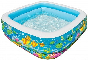 Бассейн надувной квадратный - Аквариум (Intex, 57471sim)