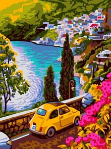 Раскраска по номерам Летний серпантин (Lori, Ркн/ф-167)