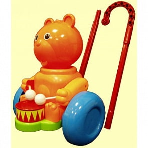 Каталка Мишка – барабанщик (ПК Форма, С-76-Ф)