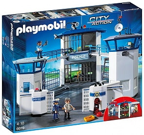 Игровой набор из серии Полиция: Штаб Полиции с Тюрьмой (Playmobil, 6919pm)