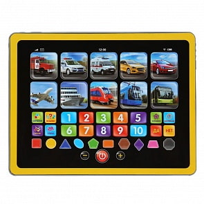 Сенсорный планшет - Все о транспорте, 150+ песен, стихов, звуков, 50 вопросов/игр (Умка, HX82015-R22)