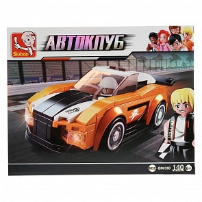 Конструктор – Машина с фигуркой, 140 детали (Sluban, M38-B0633B)