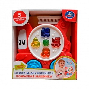 Пожарная машинка со светом и звуком, стихи М. Дружининой, песенка из мультфильма (Умка, B1294973-Rsim)