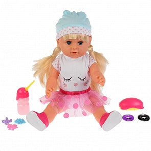 Интерактивная кукла с аксессуарами, пьет и писает, 43 см (BLS003I)