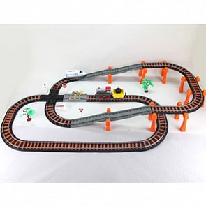 Железная дорога - Останови крушение, 2-х ярусная, с перекрёстком (YAKO, 6802)