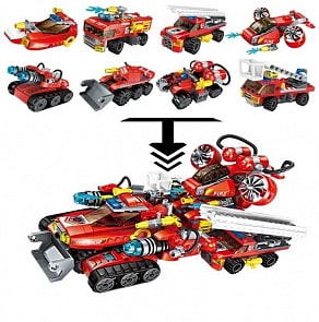 Конструктор Blockformers Connector – Трансфайертрак, 8 вариантов (1Toy, Т18965D)