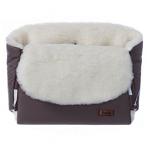 Муфта меховая для коляски Nuovita Vichingo Bianco Cioccolata/Шоколад (Nuovita, NUO-mVICB_2165)