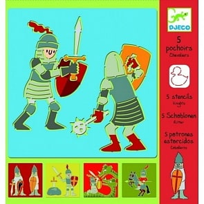 Набор трафаретов - Рыцари (Djeco, 08859k)