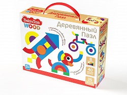 Пазл деревянный Baby Toys, 40 элементов (Десятое королевство, 04055ДК) - миниатюра