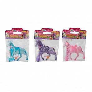 Фигурка - Волшебная лошадка, с флокированным покрытием, 18 см, с аксессуарами (Играем вместе, 3307Rsim)