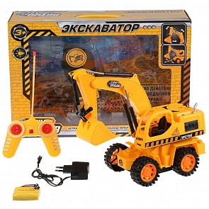 Экскаватор на р/у, свет (Технодрайв, B1471308-R)