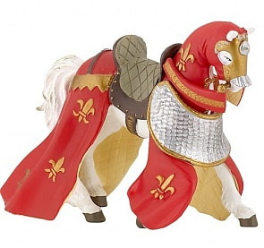 Фигурка Конь в красной попоне (Papo,39390)