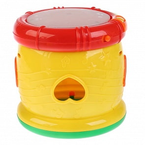 Развивающий барабан-сортер, 20 песен, свет и звук (Умка, B1440019-R)