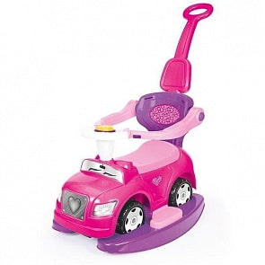 Машинка-каталка 4в1, розовая (Dolu, DL_8037)