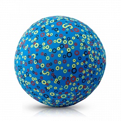 Воздушный мяч с набором шариков и чехлом – Кружочки/Circles, синий (BubaBloon, bg04034) - миниатюра