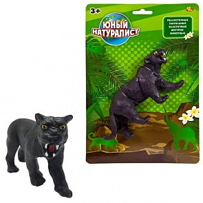 Фигурка из серии Юный натуралист – Пантера, термопластичная резина (Abtoys, PT-01174)