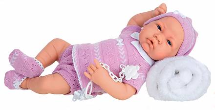 Интерактивная кукла Ники в фиолетовом, озвученная, 40 см 