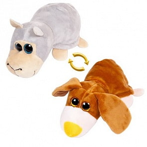 Игрушка мягкая перевертыш - Овечка/Собака, 16 см (ABtoys, M5002)