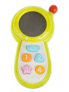 Развивающий телефон с зеркальцем, 17 песен из м/ф, 3 режима (Умка, B1296275-R1) (ассортимент)