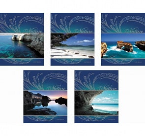 Тетрадь ученическая в клетку 48 листов - Blue Lagoon (Полиграфика, 35452)