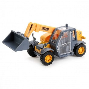 Погрузчик с выдвижной стрелой 15 см, открываются двери, металлический, инерционный (Технопарк, SB-17-55-B-WB)