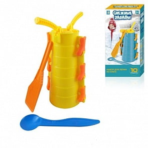 Набор для лепки замков из снега, 10 предметов (1toy, Т13992)