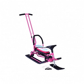 Снегокат 111 Mobile с Т-образным толкателем и колесной базой, Принцесса (Барс, 7235RT)