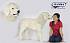 Мягкая игрушка - Пиренейская горная собака, сидящая, 155 см  - миниатюра №3