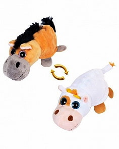 Мягкая игрушка - Перевертыши - Лошадка/Корова, 16 см (Abtoys, M5010)
