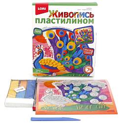 Живопись пластилином - Павлин (Lori, Пк-041) - миниатюра