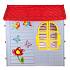 Детский малый игровой домик, фиолетовый с красной крышей   - миниатюра №3