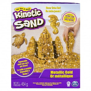 Кинетический песок для лепки Kinetic Sand цвета металлик (Spin Master, 6026411)